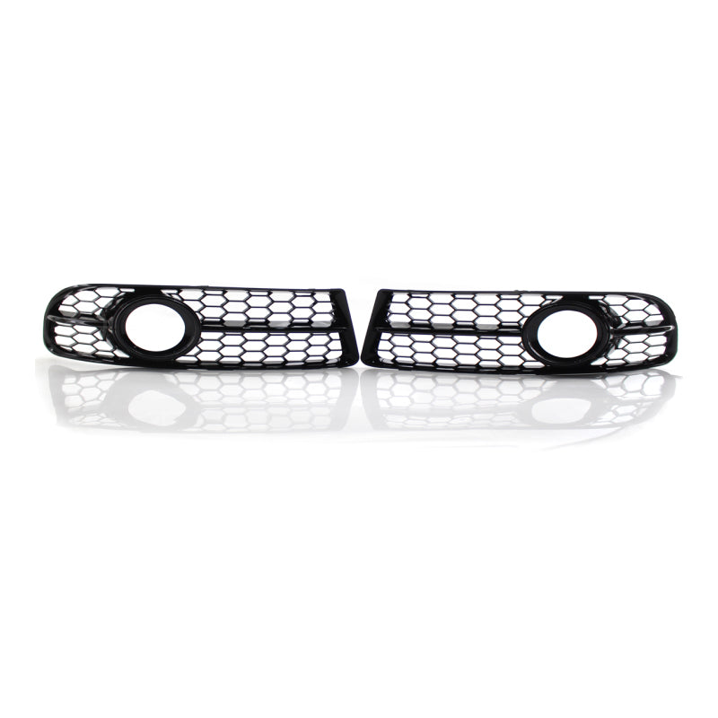 2005-2007 A4 S4 B7 Audi Front Bumper Down Grille Honeycomb Style Fog Light Grilles For Audi A4 S4 B7