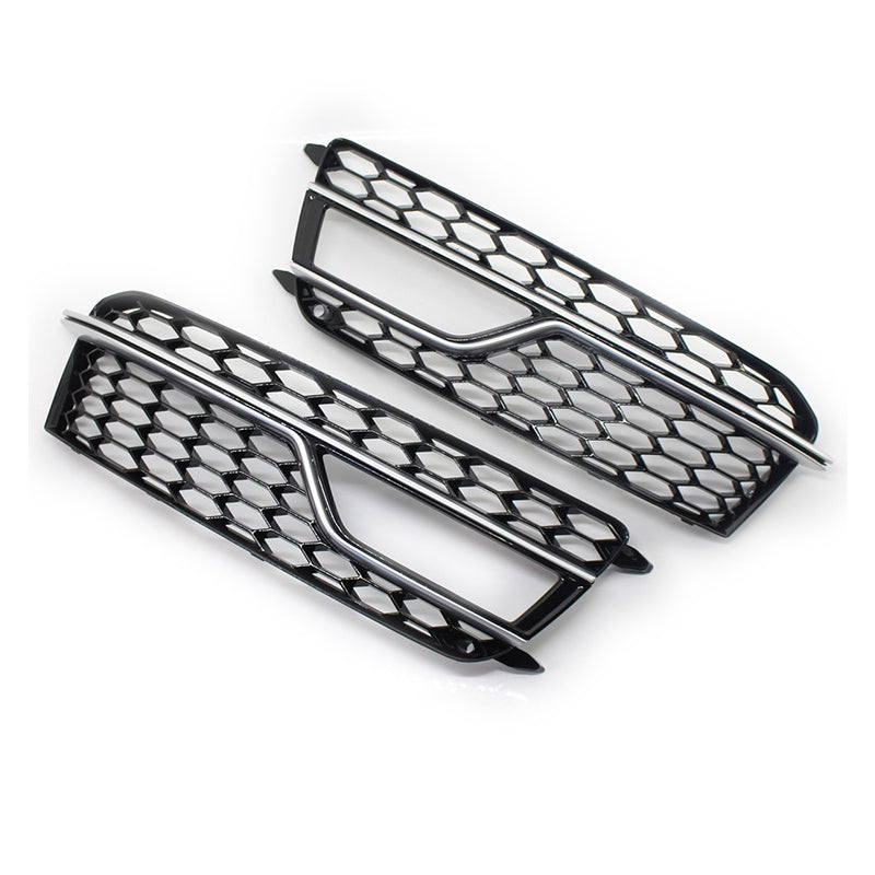 2012-2016 Audi Front Bumper Down Grille Honeycomb Style Fog Light Grilles For Audi A5 S5 B8.5