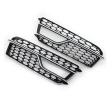 2012-2016 Audi Front Bumper Down Grille Honeycomb Style Fog Light Grilles For Audi A5 S5 B8.5