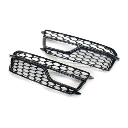 2012-2016 Audi Front Bumper Down Grille Honeycomb Style Fog Light Grilles For Audi A5 S5 B8.5