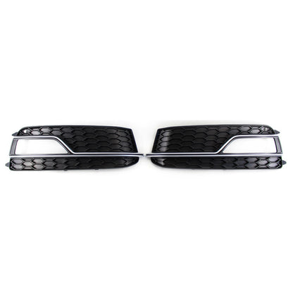 2012-2016 Audi Front Bumper Down Grille Honeycomb Style Fog Light Grilles For Audi A5 S5 B8.5