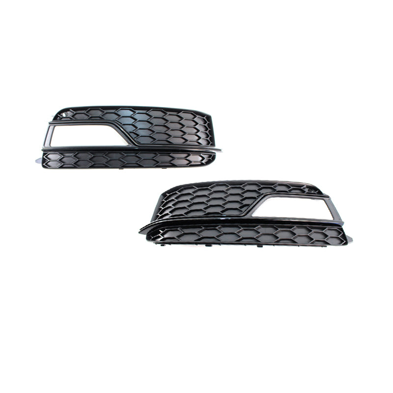 2012-2016 Audi Front Bumper Down Grille Honeycomb Style Fog Light Grilles For Audi A5 S5 B8.5