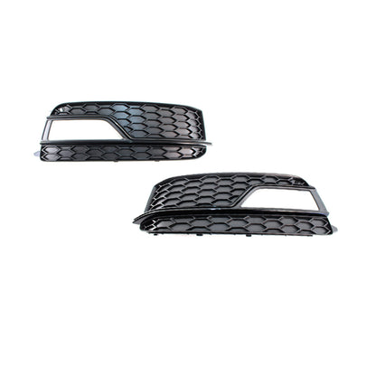 2012-2016 Audi Front Bumper Down Grille Honeycomb Style Fog Light Grilles For Audi A5 S5 B8.5