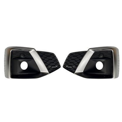 2020-2024 Audi Front Bumper Down Grille Honeycomb Style Fog Light Grilles For Audi A5 S5 B9.5