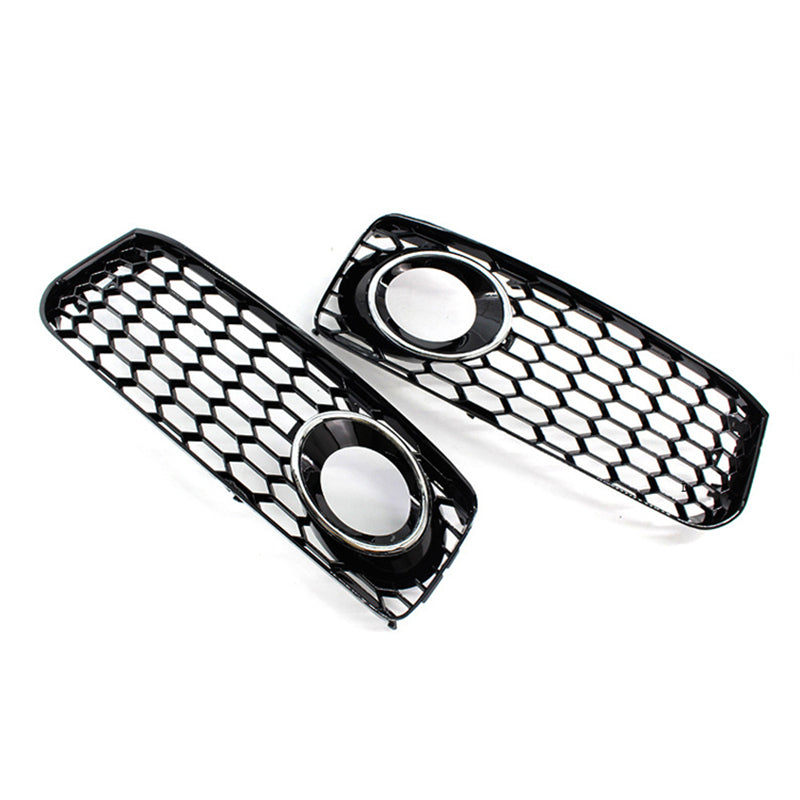 2009-2011 Audi Front Bumper Down Grille Honeycomb Style S line Fog Light Grilles For Audi A5 S5 B8