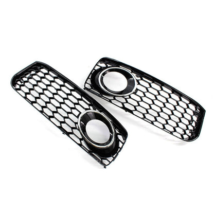 2009-2011 Audi Front Bumper Down Grille Honeycomb Style S line Fog Light Grilles For Audi A5 S5 B8