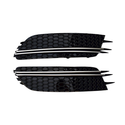 2012-2015 Audi Front Bumper Down Grille Honeycomb Style Non S Line Fog Light Grilles For Audi A6 S6 C7