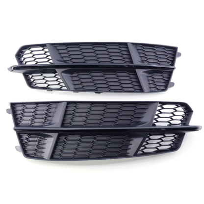 2016-2018 Audi Front Bumper Down Grille Honeycomb Style S Line Fog Light Grilles For Audi A6 S6 C7.5