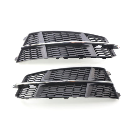 2016-2018 Audi Front Bumper Down Grille Honeycomb Style S Line Fog Light Grilles For Audi A6 S6 C7.5