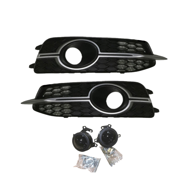 2012-2015 Audi Front Bumper Down Grille Honeycomb Style S Line Fog Light Grilles For Audi A6 S6 C7