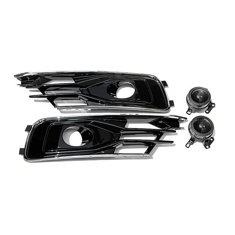 2016-2018 Audi Front Bumper Down Grille Honeycomb Style Non S Line Fog Light Grilles For Audi A6 S6 C7.5