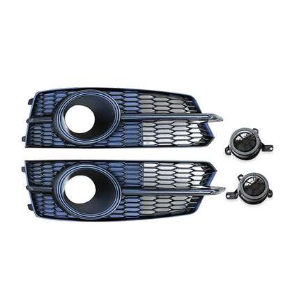 2016-2018 Audi Front Bumper Down Grille Honeycomb Style S Line Fog Light Grilles For Audi A6 S6 C7.5