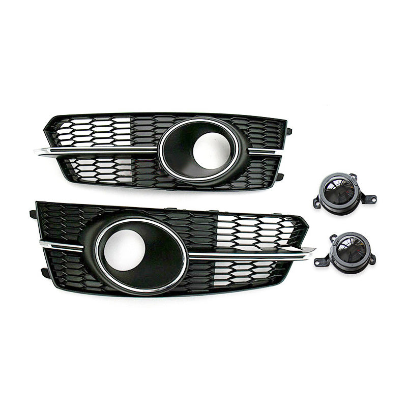 2016-2018 Audi Front Bumper Down Grille Honeycomb Style S Line Fog Light Grilles For Audi A6 S6 C7.5