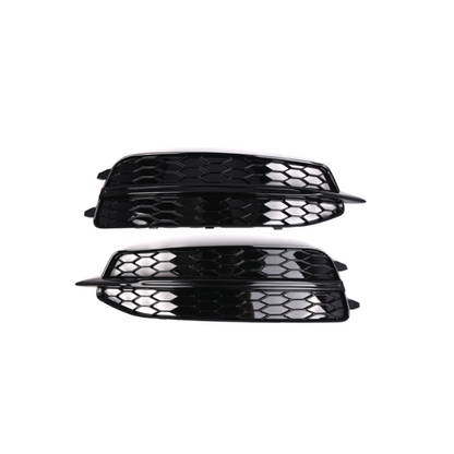 2012-2015 Audi Front Bumper Down Grille Honeycomb Style S Line Fog Light Grilles For Audi A6 S6 C7
