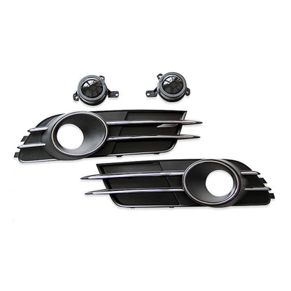 2012-2015 Audi Front Bumper Down Grille Honeycomb Style Non S Line Fog Light Grilles For Audi A6 S6 C7
