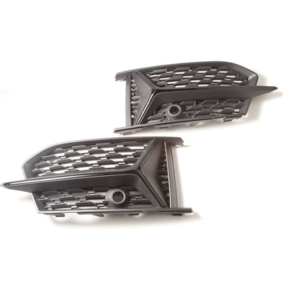 2019-2022 Audi Front Bumper Down Grille Honeycomb Style S Line Fog Light Grilles For Audi A6 S6 C8