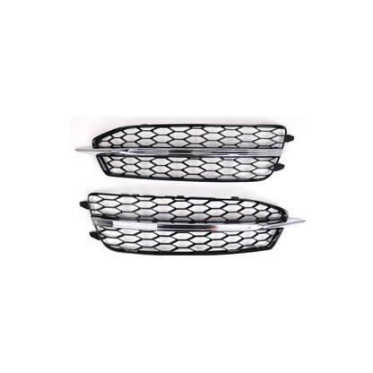 2012-2015 Audi Front Bumper Down Grille Honeycomb Style S Line Fog Light Grilles For Audi A6 S6 C7