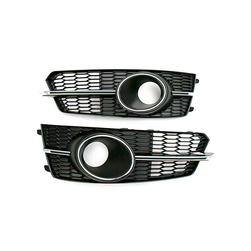 2016-2018 Audi Front Bumper Down Grille Honeycomb Style S Line Fog Light Grilles For Audi A6 S6 C7.5