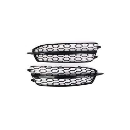 2012-2015 Audi Front Bumper Down Grille Honeycomb Style S Line Fog Light Grilles For Audi A6 S6 C7
