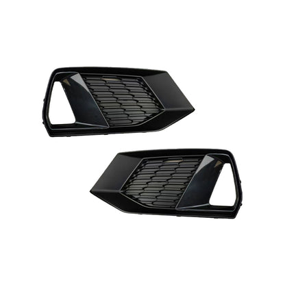 2019-2025 Audi Front Bumper Down Grille Honeycomb Style Fog Light Grilles For Audi A7 S7 C8