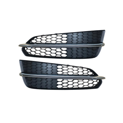 2015-2018 Audi Front Bumper Down Grille Honeycomb Style S line Fog Light Grilles For Audi A8 S8 D4 PA
