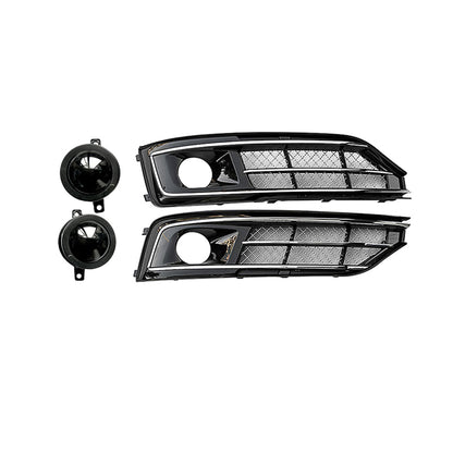2015-2018 Audi Front Bumper Down Grille Honeycomb Style Non S line Fog Light Grilles For Audi A8 S8 D4 PA