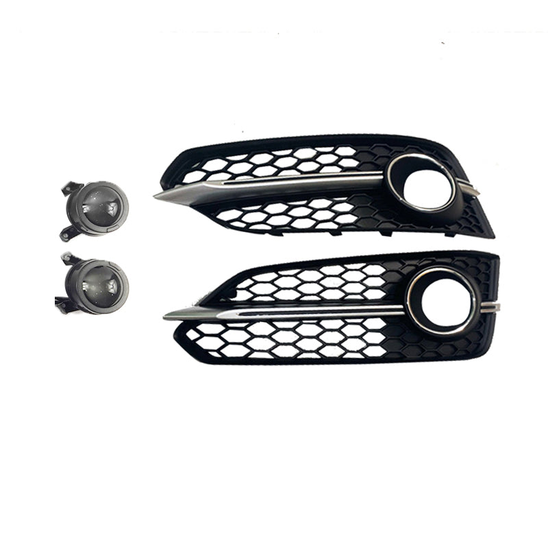 2015-2018 Audi Front Bumper Down Grille Honeycomb Style S line Fog Light Grilles For Audi A8 S8 D4 PA