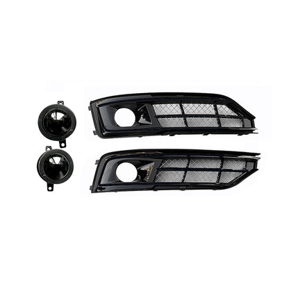 2015-2018 Audi Front Bumper Down Grille Honeycomb Style Non S line Fog Light Grilles For Audi A8 S8 D4 PA