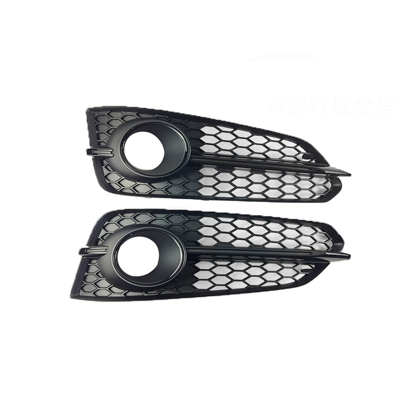 2015-2018 Audi Front Bumper Down Grille Honeycomb Style S line Fog Light Grilles For Audi A8 S8 D4 PA