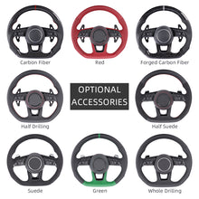 Carbon Fiber Suede Audi B9 Style Steering Wheel Corium For Audi All Series A3 A4 A5 A6 A7 A8 Q2 Q3 Q5 Q7 Q8