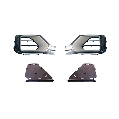 2018-2020 Audi Front Bumper Down Grille Honeycomb Style Fog Light Grilles For Audi Q2 SQ2 J11
