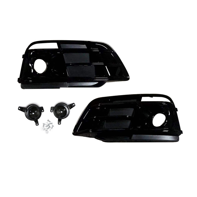 2019-2021 Audi Front Bumper Down Grille Honeycomb Style S Line Fog Light Grilles For Audi Q5 SQ5 B9