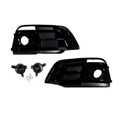 2019-2021 Audi Front Bumper Down Grille Honeycomb Style S Line Fog Light Grilles For Audi Q5 SQ5 B9