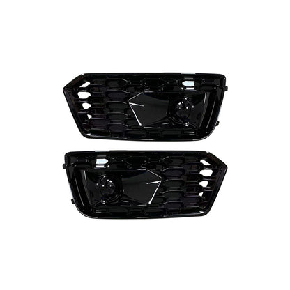 2019-2021 Audi Front Bumper Down Grille Honeycomb Style Non S Line Fog Light Grilles For Audi Q5 SQ5 B9