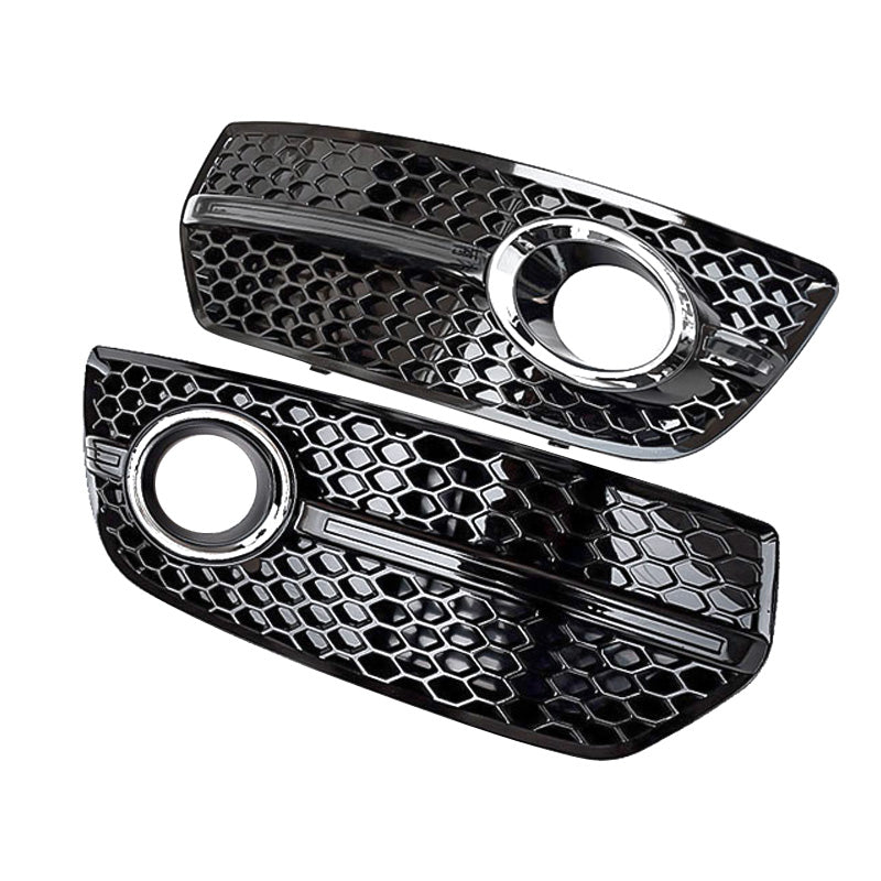 2009-2012 Audi Front Bumper Down Grille Honeycomb Style Non S line Fog Light Grilles For Audi Q5 SQ5 8R/B8