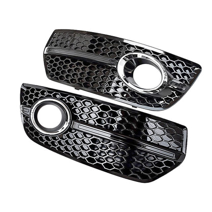 2009-2012 Audi Front Bumper Down Grille Honeycomb Style Non S line Fog Light Grilles For Audi Q5 SQ5 8R/B8