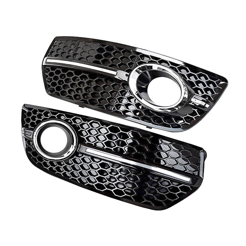 2009-2012 Audi Front Bumper Down Grille Honeycomb Style Non S line Fog Light Grilles For Audi Q5 SQ5 8R/B8