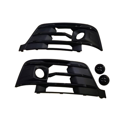 2016-2019 Audi Front Bumper Down Grille Honeycomb Style Fog Light Grilles For Audi Q7 SQ7 4M