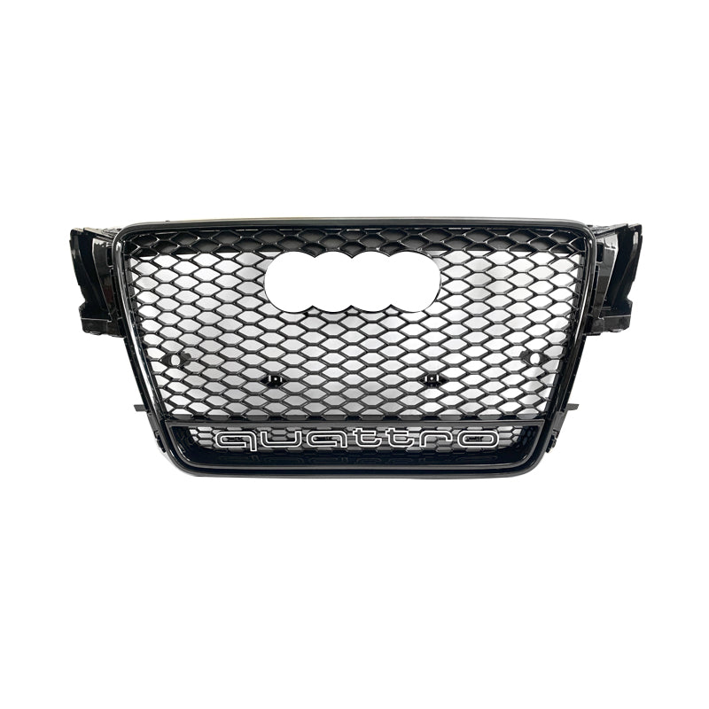 2008-2012 Audi RS4 Honeycomb Front Grille With Lower Mesh Quattro For Audi A4 S4 B8