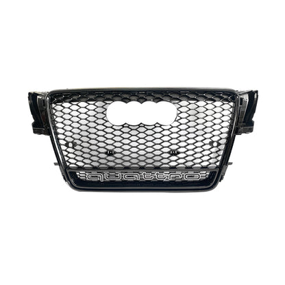 2008-2012 Audi RS4 Honeycomb Front Grille With Lower Mesh Quattro For Audi A4 S4 B8