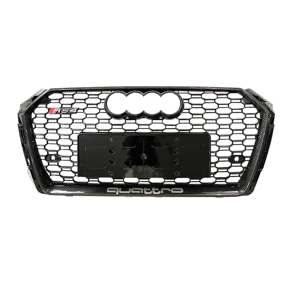 2017-2019 Audi RS4 Honeycomb Front Grille For Audi A4 S4 B9