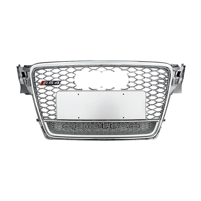 2008-2012 Audi RS4 Honeycomb Front Grille With Lower Mesh Quattro For Audi A4 S4 B8