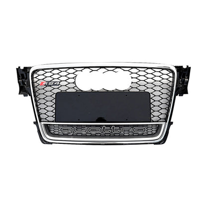 2008-2012 Audi RS4 Honeycomb Front Grille With Lower Mesh Quattro For Audi A4 S4 B8