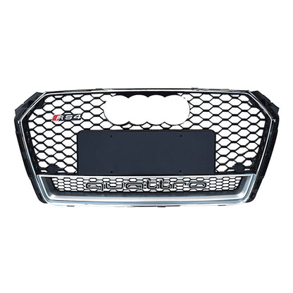 2017-2019 Audi RS4 Honeycomb Front Grille With Lower Mesh Quattro For Audi A4 S4 B9