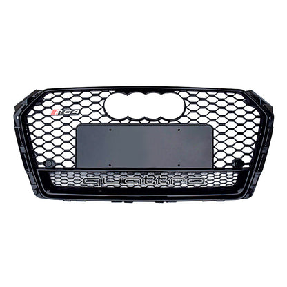 2017-2019 Audi RS4 Honeycomb Front Grille With Lower Mesh Quattro For Audi A4 S4 B9