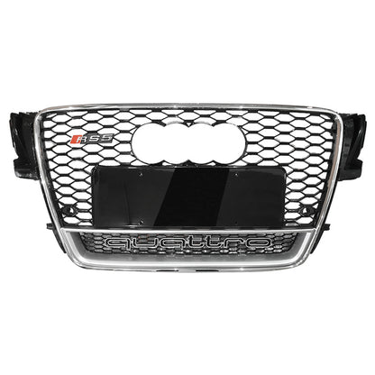 2009-2011 Audi RS5 Honeycomb Grille With Quattro In Lower Mesh For Audi A5 S5 B8