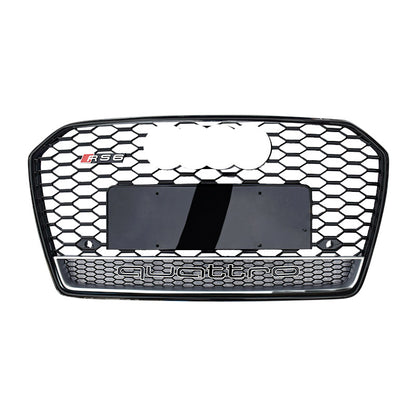 2016-2018 Audi RS6 Honeycomb Grille With Lower Mesh Quattro For Audi A6 S6 C7.5