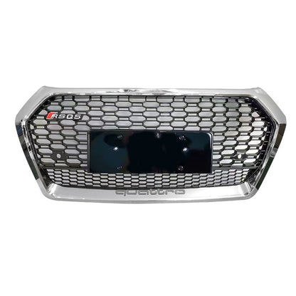 2019-2021 Audi RSQ5 Honeycomb Grille With Lower Mesh Quattto For Audi Q5 SQ5 B9