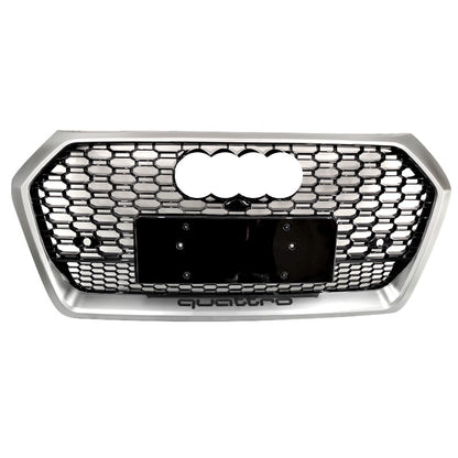 2019-2021 Audi RSQ5 Honeycomb Grille With Lower Mesh Quattto For Audi Q5 SQ5 B9