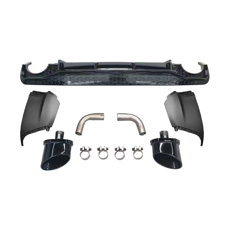 2019-2025 Audi Q5 SQ5 To RSQ8 Style Rear Diffuser With Tailpipe For Audi Q5 SQ5 B9 B9.5